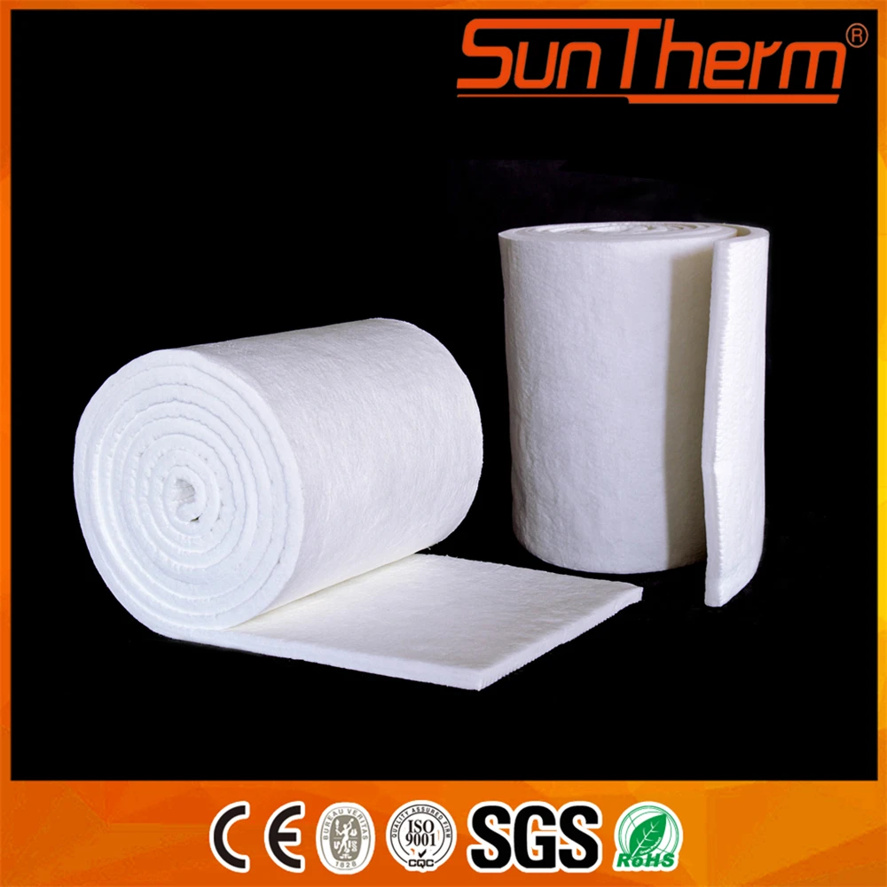 Одеяло из керамического волокна высокой плотности толщиной 10 мм, белое одеяло из 1260 керамического волокна