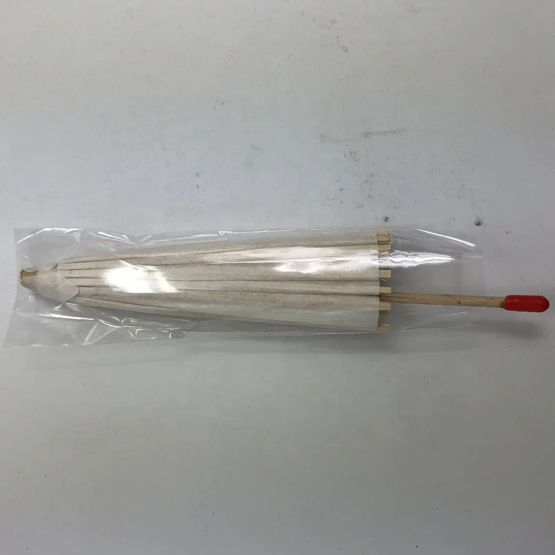 Kids DIY painting small size diameter 20cm white blank Paper Umbrella