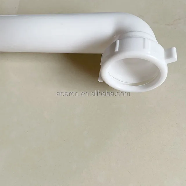 For Bathtub Sink Drainage Toilet Flexible Plastic Drain T-Trap Tube