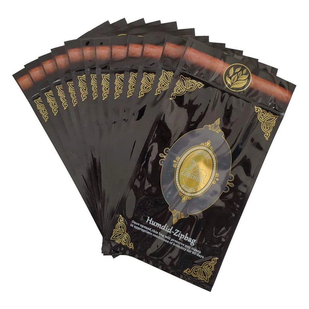 Popular Design Custom Logo Sealed Packaging Rolling Paper Cigar Bags