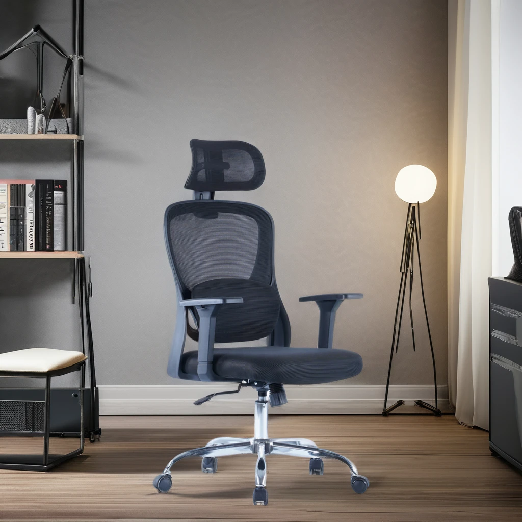 New Arrival Stylish Swivel Office Mesh Chair with Back Support Cheap Fabric Chair for Gaming Room Reviving Features