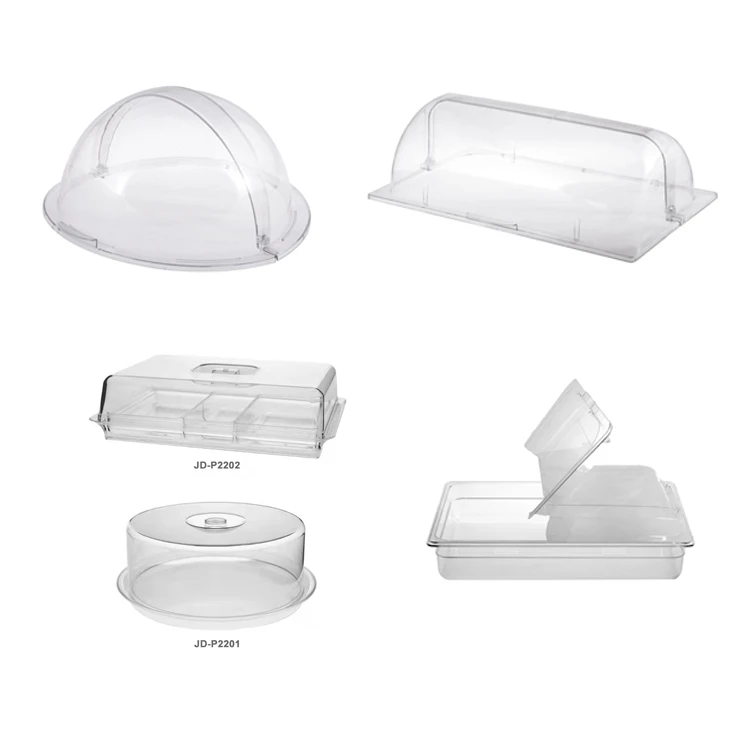 Transparent Polycarbonate Cake Cover Square Round Bread Basket Cover