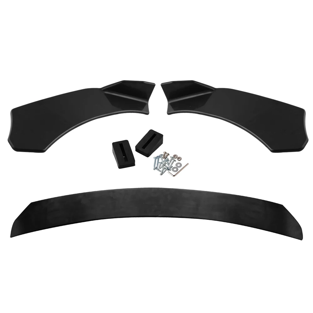 Auto parts black three-section assembly front shovel front bumper front lip for BMW