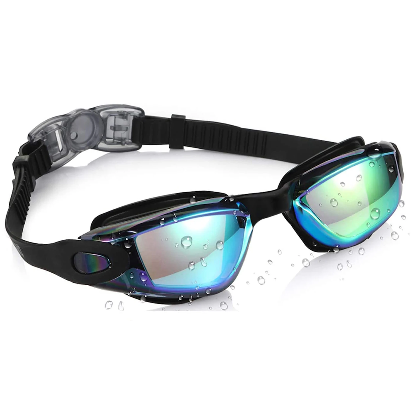 Custom logo design wide vision anti fog anti leak swimming goggles swim pool goggles with protective case