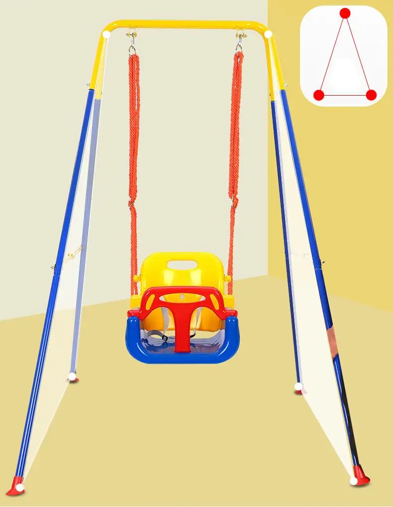 China Manufacturer Supply Multi Site Indoor and Outdoor Imported High Back Toys Baby Hanging Seat Plastic Kids Swing Set