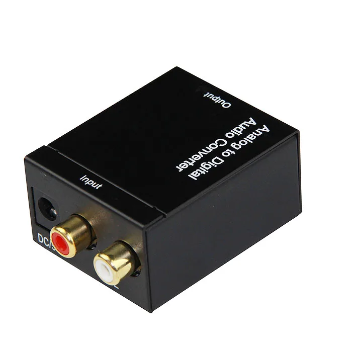RCA Analog to Digital Optical Toslink Coaxial Audio Converter Adapter with Optical Cable 5.1 / 7.1 decoder audio mp3 decoder car