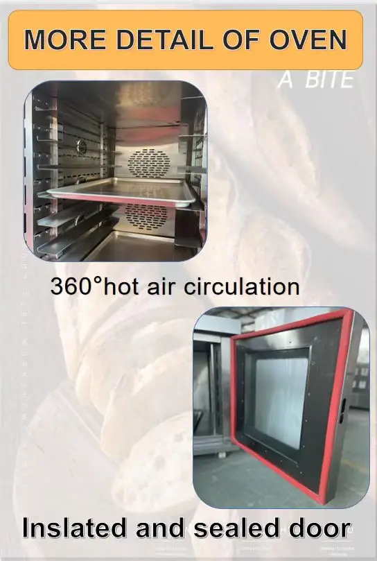 Lijia factory high quality oem custom automatic 10 trays combination commercial convection oven bakery for sale