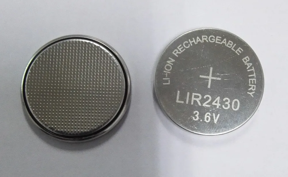 Rechargeable 3.7v LIR2430 LIR2477 Lir3032 LIR3048 Lir450 Lithium Li-ion Button Cell Battery
