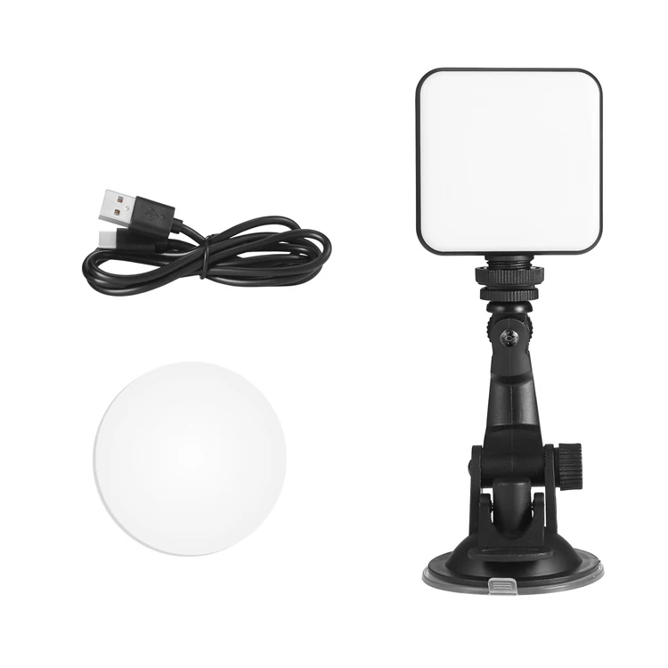 
Computer Live Photography Light W64 Video Conference Lighting Rotating Ball Head Adjustable Fill light Mobile Phone Camera 