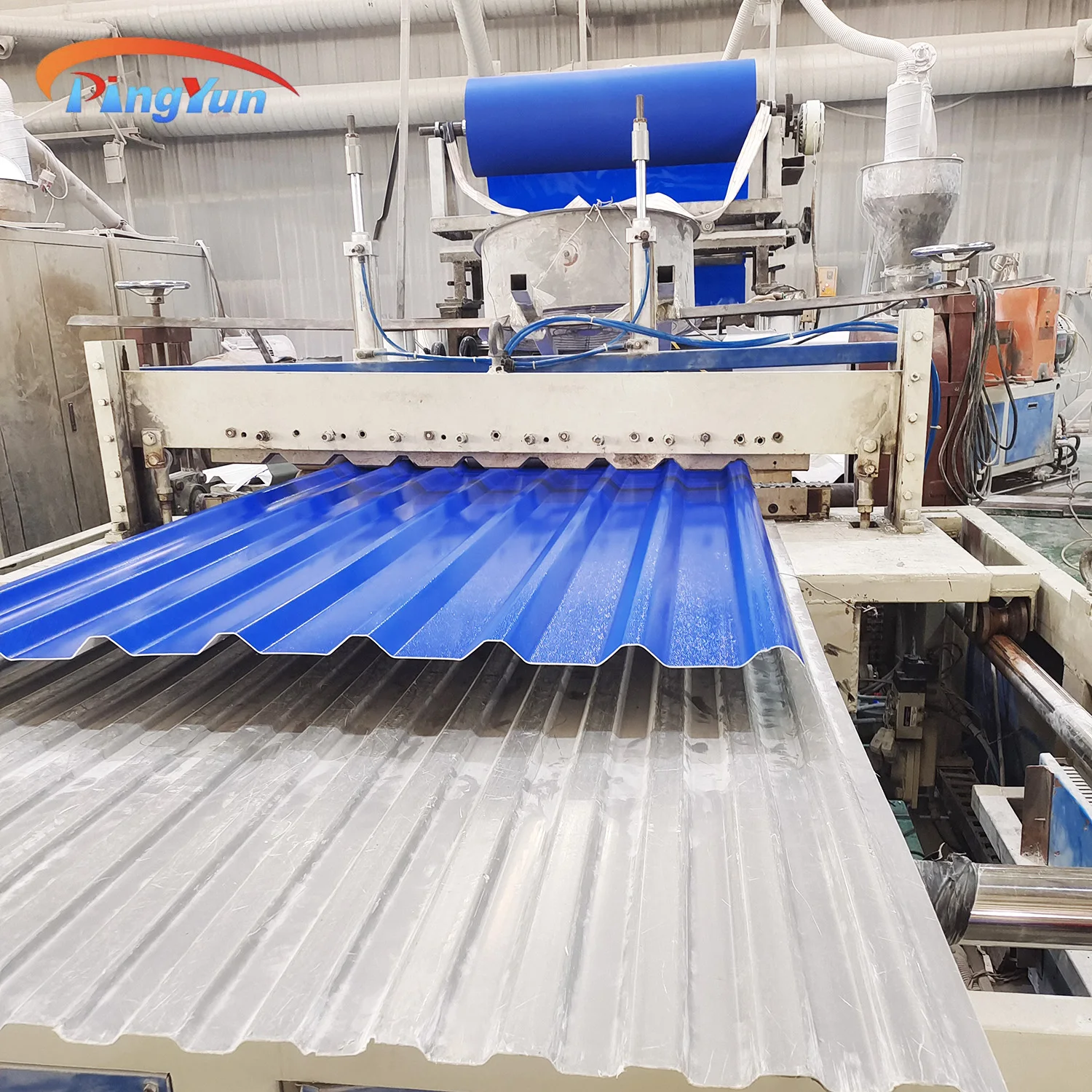 Heat Resistance Upvc Trapezoidal Roof Sheet Pvc Plastic Roof Tile for Wall Cladding