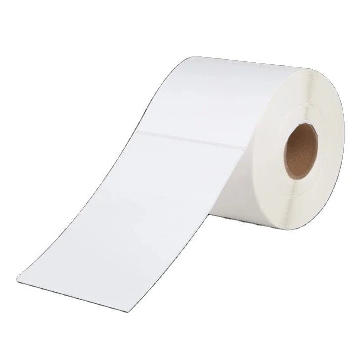 jumbo roll high-quanlity self-adhesive semi gloss paper for label printing with back slit
