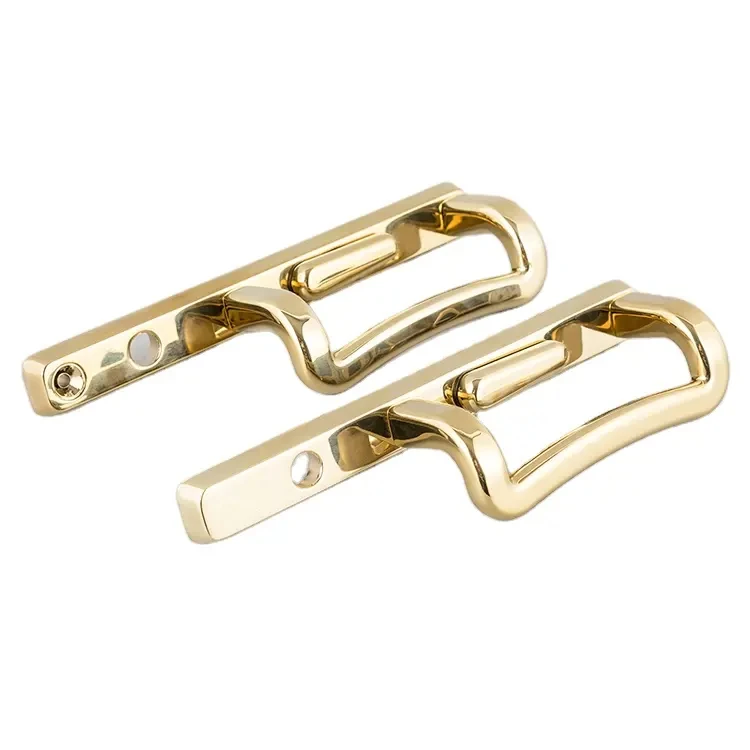 ISO9001 OEM High quality PVD Golden Zinc alloy sliding door window handle
