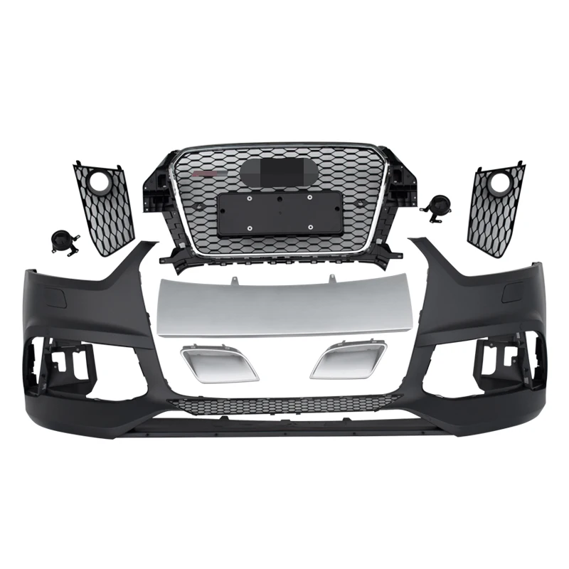 Front bumper with grill for Audi Q3 style Auto modified High quality PP material body kit 2013-2015