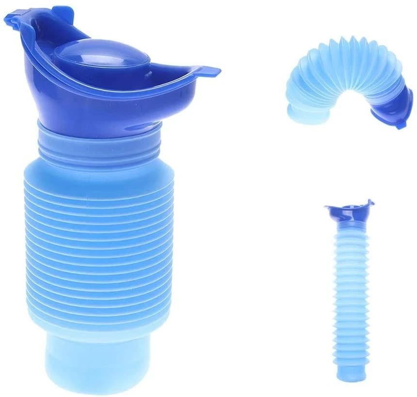 Emergency Portable Urinal Outdoor Camping Travel Car Toilet Pee Bottle 750ml Blue Urinals