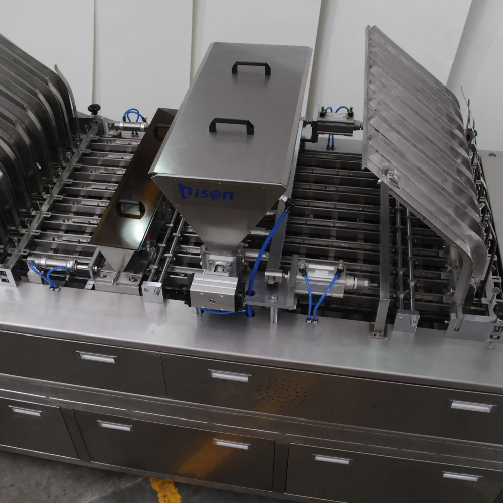 New product chocolate and Jam depositing machine to make tartlets for bakery factory price