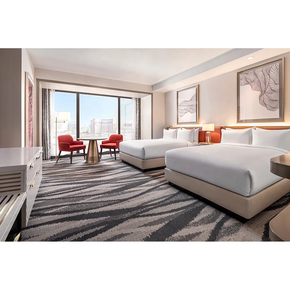 Hilton Hotels & Resorts 2023 Hotel Newly Renovated Room Furniture Upper Upscale Hotel Bedroom Sets