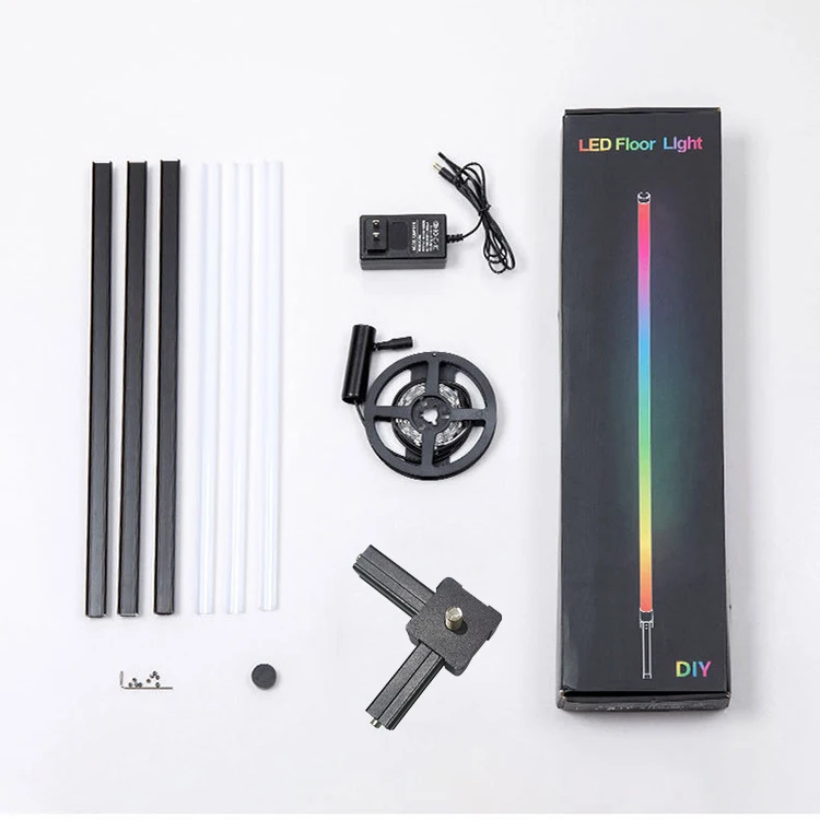  Fredlighting Minimalist In Stock Nordic Shelf Standing Contemporary App Remote Control Modern Tripod RGB Corner LED Floor