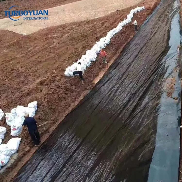 Гидроизоляционный усиленный HDPE геомембрана RPE подкладка для пруда отходов и биогаза