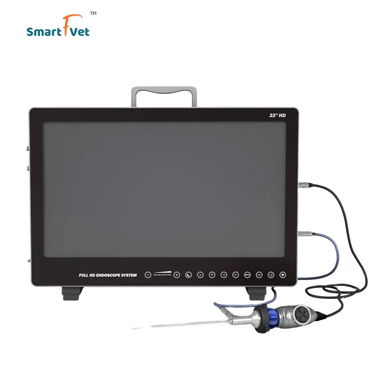 SmartFvet HV-E022 HD Все-в-одном медицинская эндоскопическая камера с 22-дюймовым монитором для ветеринарии