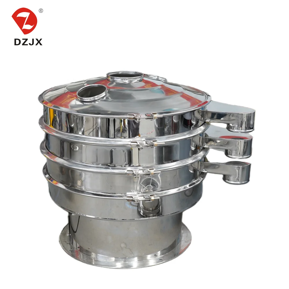 DZJX Hot Sale Kaolin Powder Vibration Sieve Honey Vibration Sifter Stainless Steel Chocolate Liquid Vibrating Screen Machine