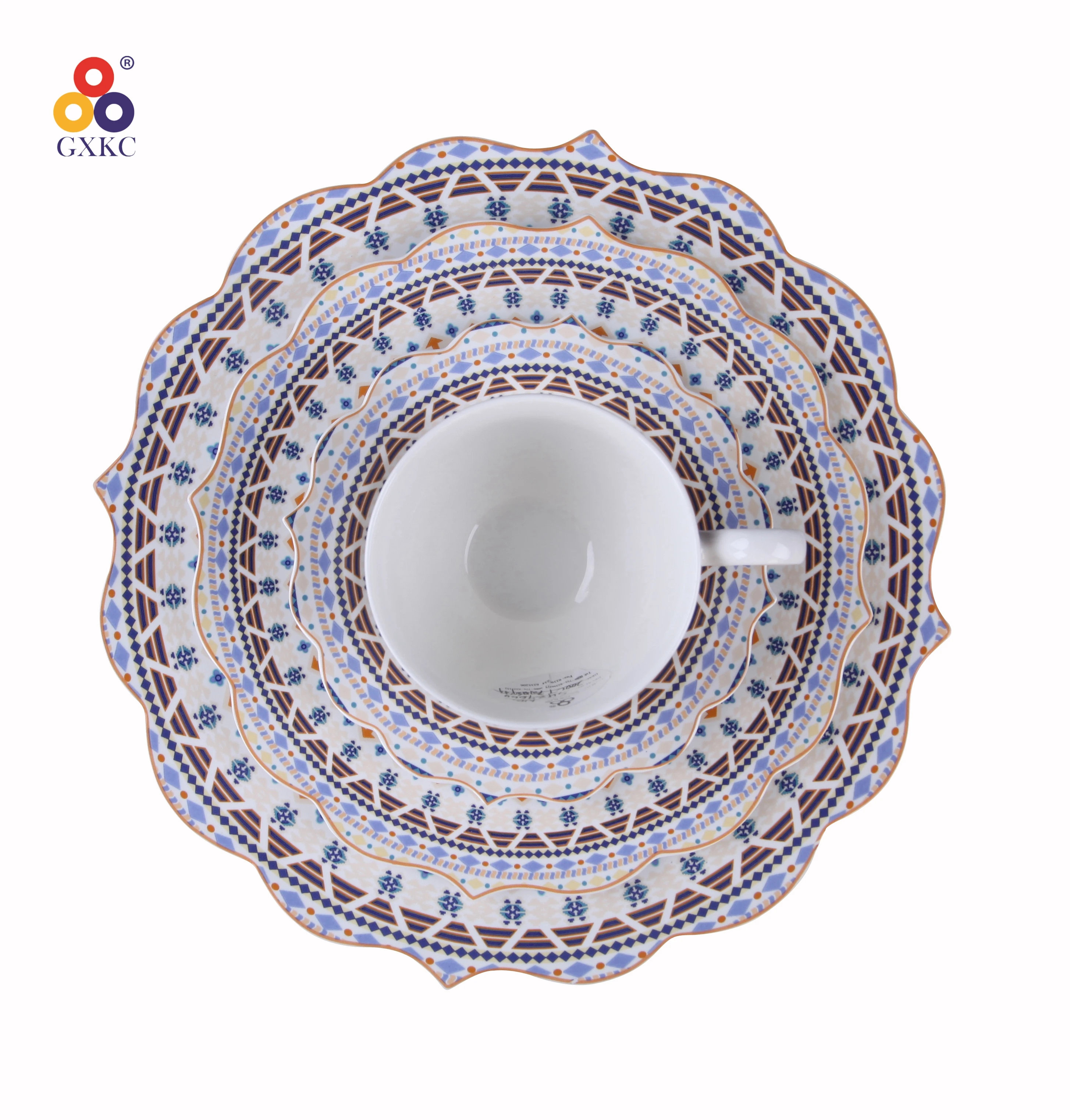 Sanhuan elegant fine porcelain ceramic 200cc cup and 148mm saucer for daily use