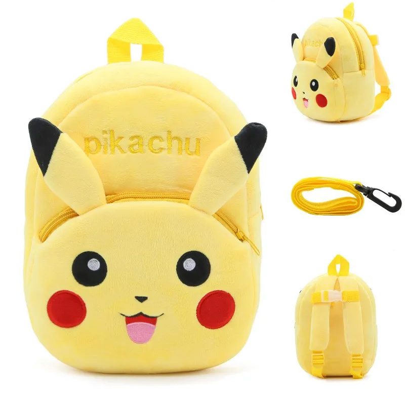 Новый ДИЗАЙН плюшевая Сумка для малышей Poke-mon Pikachu Детский рюкзак