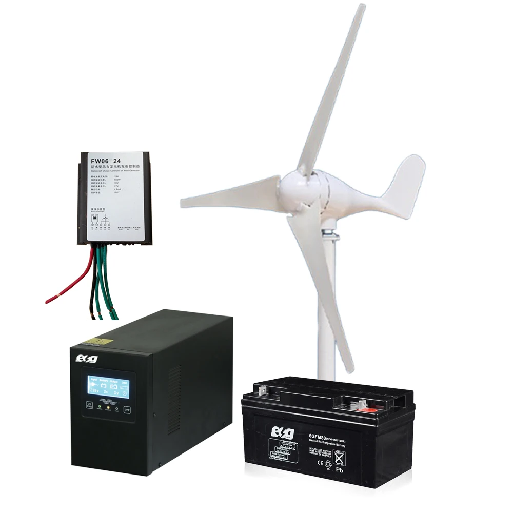 ESG Cheapest Hot Sale Reasonable price With mini 100w horizontal axis wind turbine off grid wind power system