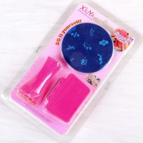 DIY Transparent Silicone Nail Art Stamping Stamp Stamper Transfer Image Plate Manicure Nail Art Tool nail plate