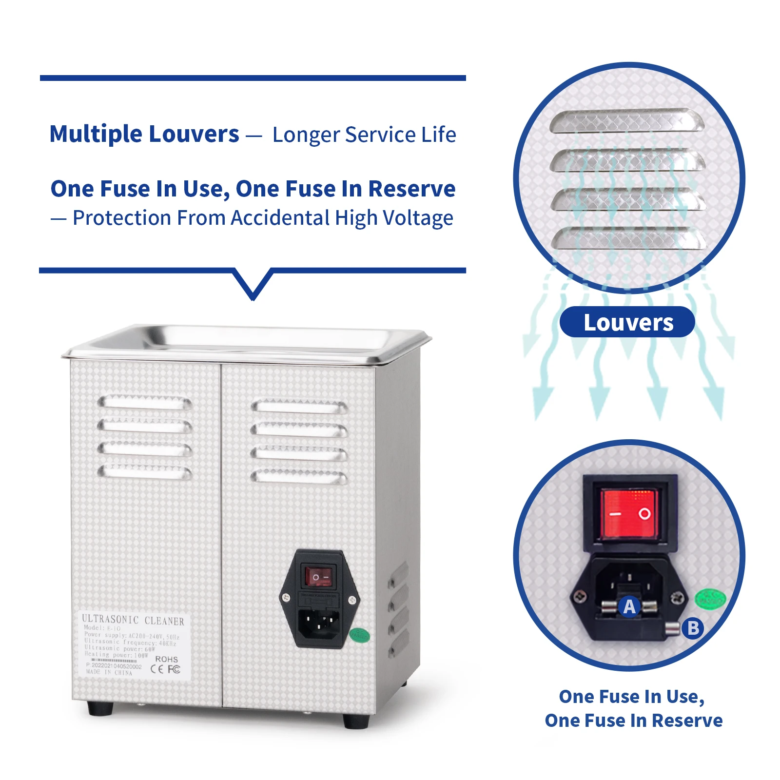 Ultrasonic Cleaner - 2L Ultrasonic Carburetor Cleaner,Sonic Cleaner,Ultrasound Gun,Lab Tool,Carburetor,Parts Cleaning Machine