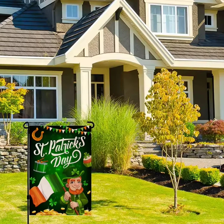 Wholesale waterproof christmas winter garden snowman flag,christmas winter garden flag,garden flag winter