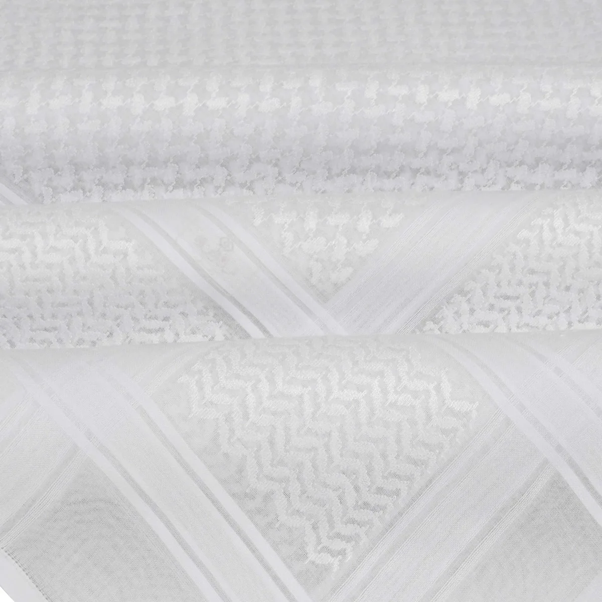 Shemagh Desert Keffiyeh Arafat Square Scarf Cotton Scarf Wrap Multicolor 100% Cotton Gold And White