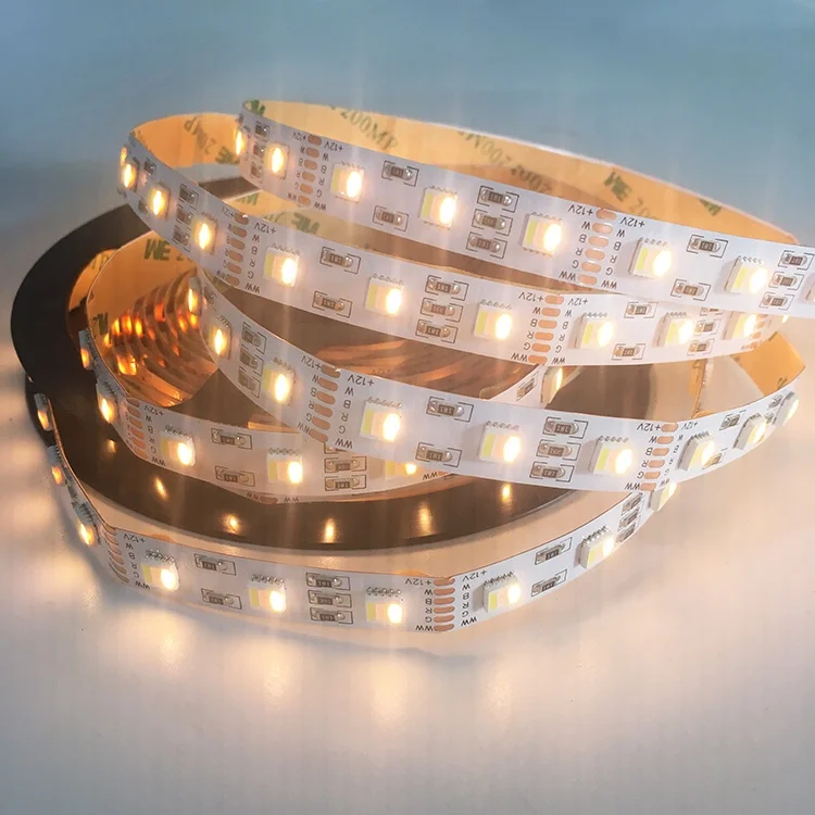  Светодиодная лента 5 в 1 120 led m 10 мм ширина 12 24 5050 rgbwww rgb
