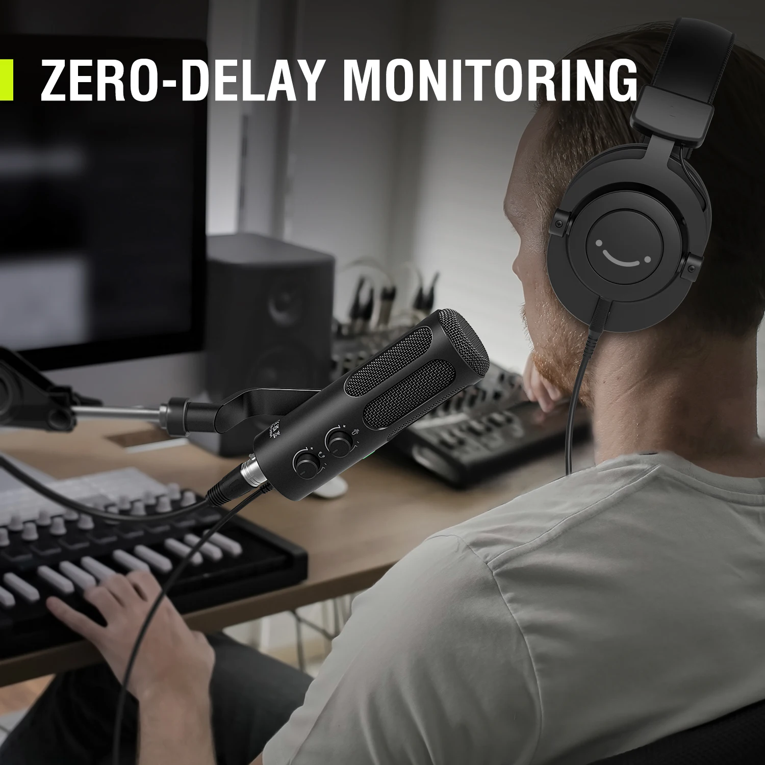 Fifine Tank3 New Zinc Alloy Live Streaming Microfono Wire Gaming Mic Microfone Noise Cancelling Computer Conference Microphones