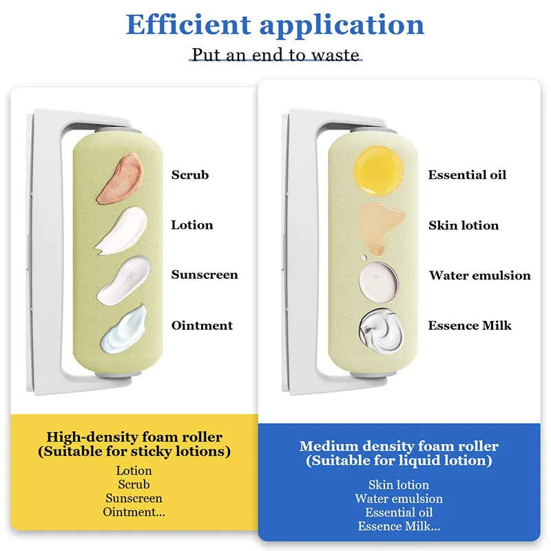 Customize Premium Quality Long Handled Folding Body Lotion Roller Lotion  Back Applicator