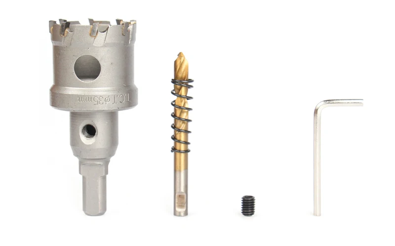 10Pcs kit TCT Tungsten Carbide Tipped Hole Saw Cutter Drill Bit Set For Metalworking Stainless Steel