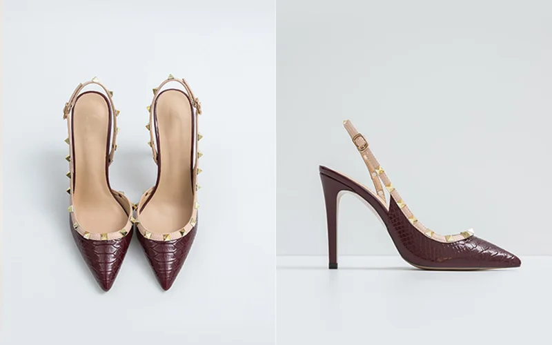 Fashion Sandal Heels 2022 Snake Print Heel Women Studded Sandals Beautiful Pencil Nude Heels