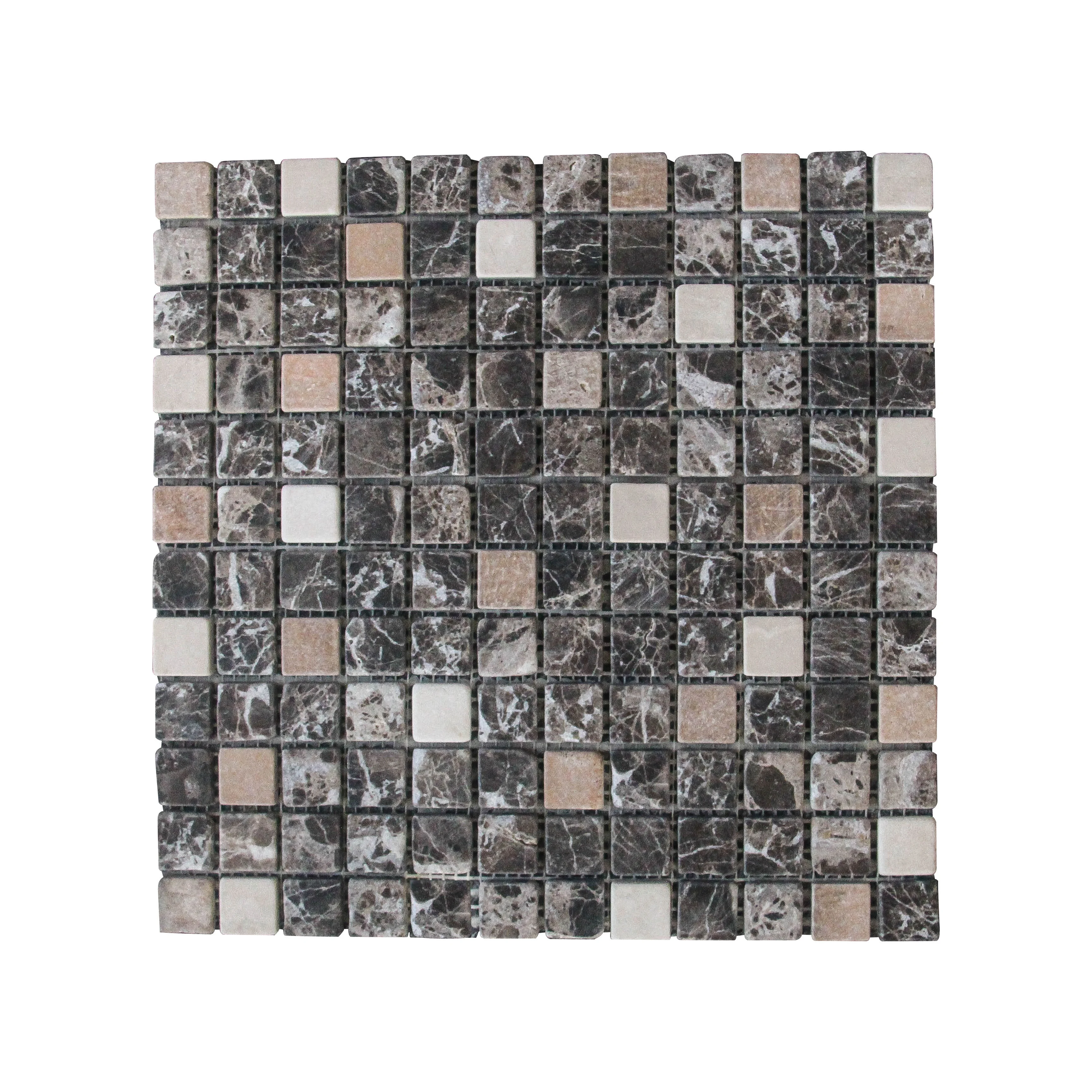 Cheap Price Waterproof Marble Floor Tile Square Wooden Marble Mosaic Tile