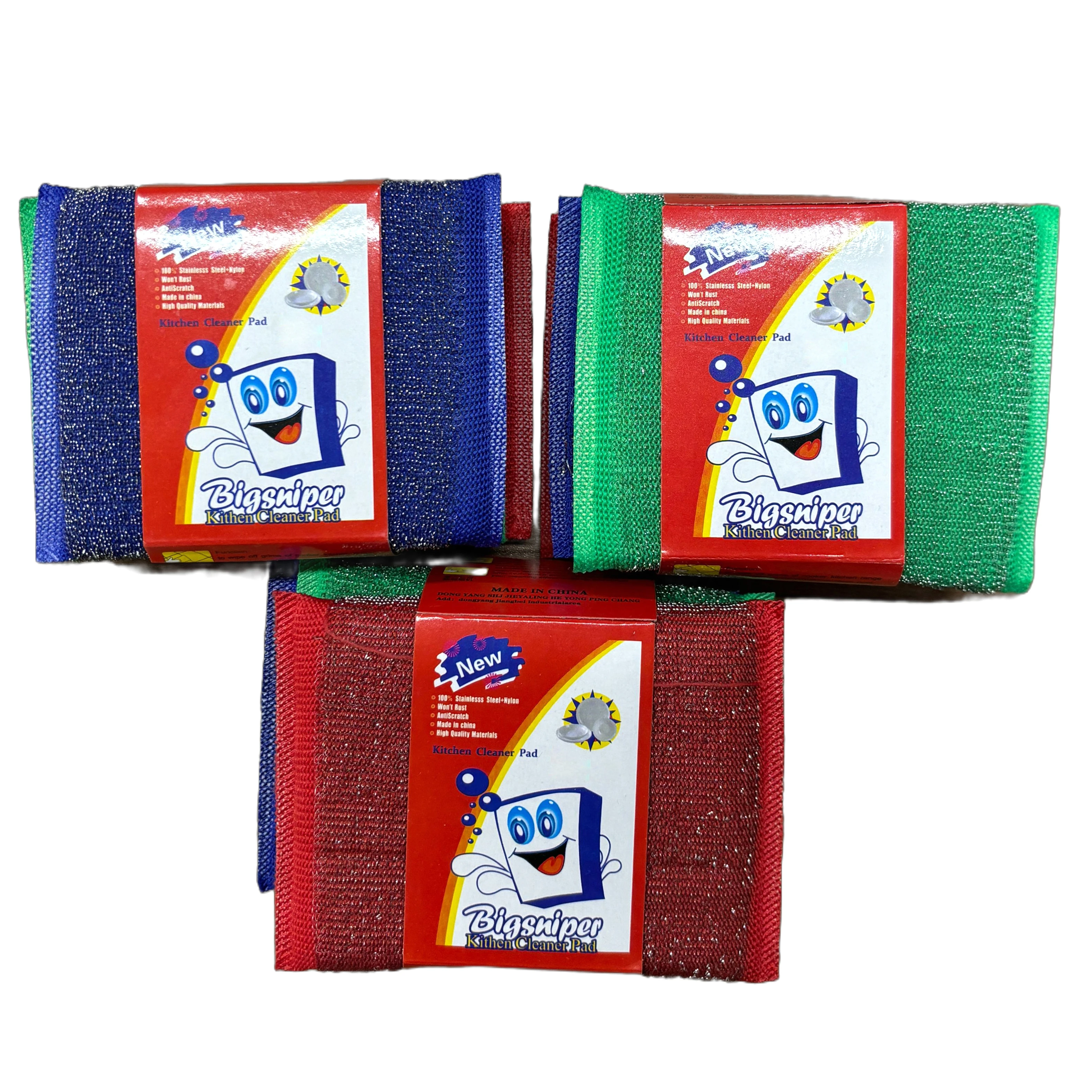 Hot sale High quality kitchen sponge 3pcs/cards