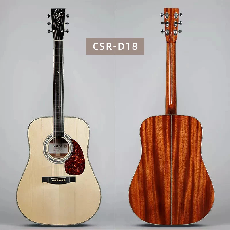 Gabriel гитары CSR-D18 изготовленный на заказ поставка магазина ограничено все твердые гондурасская из красного дерева ручной работы акустической гитары для оптовой продажи