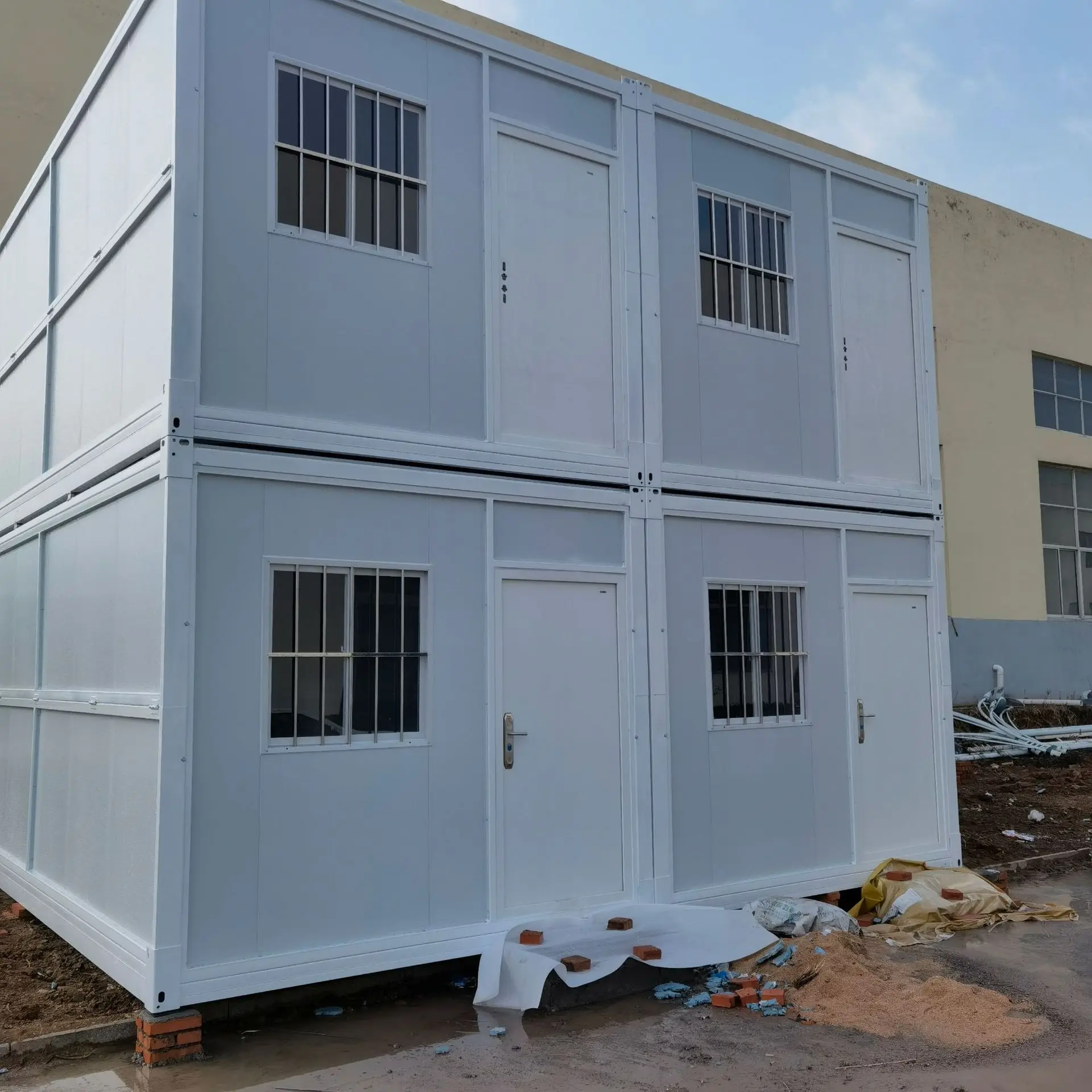 Foldable container house prefabricated house