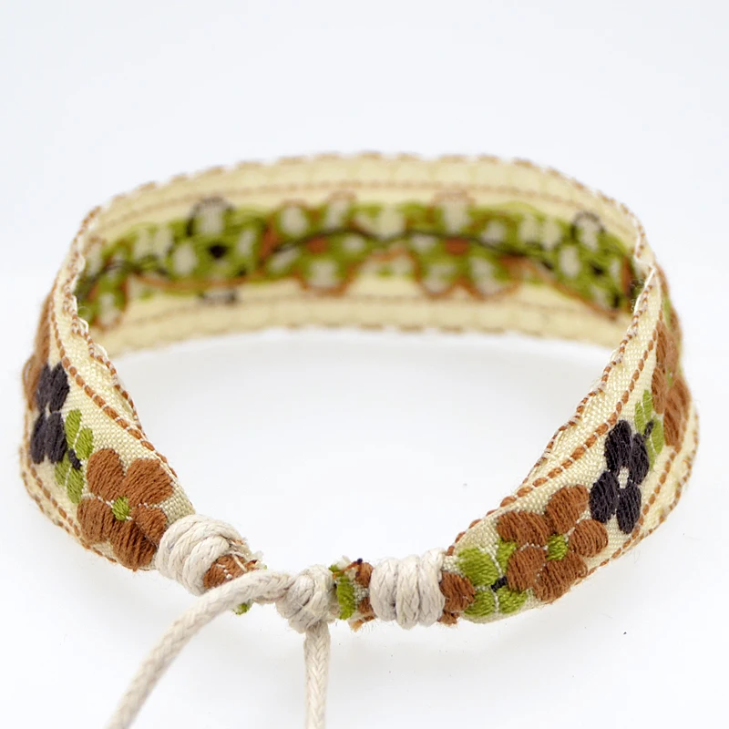 MZF028 Tibetan Buddhist Handmade Color Cotton Rope Bracelet Lucky Friendship Thread Bracelets & Bangles For Women