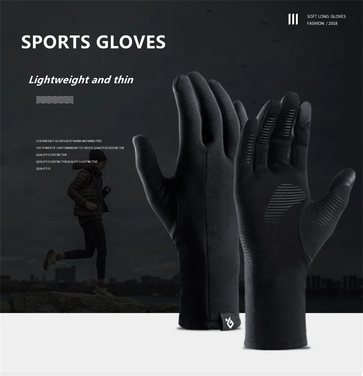 Wholesale prices 2022 Hot sale touchscreen Custom Anti Slip Silicone Gel Winter Thermal Warm Fleece Lining Cycling Bike Gloves