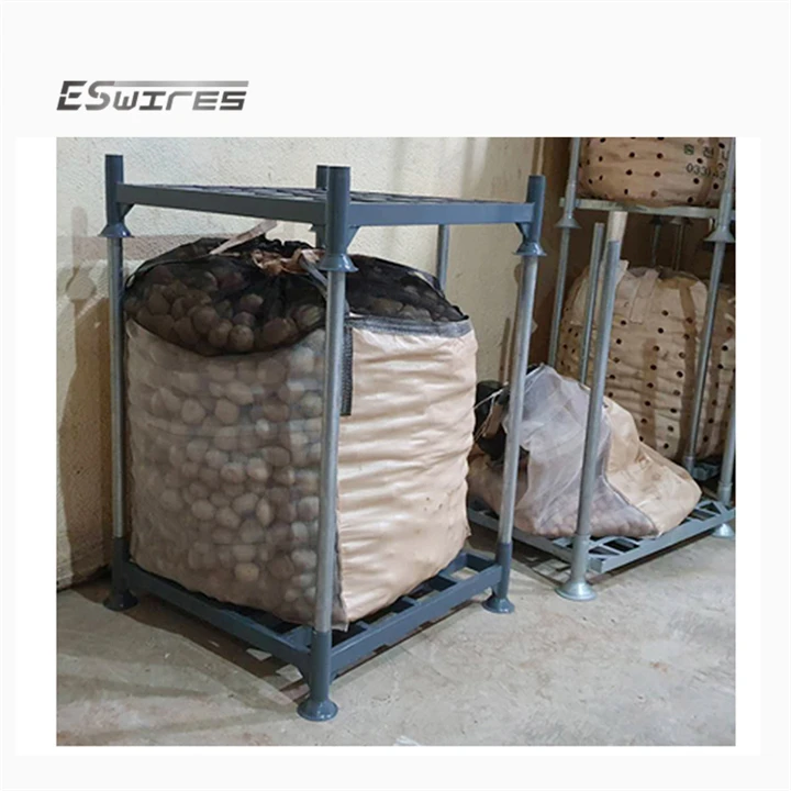 Galvanized metal steel stackable detachable storage hot dip warehouse stacking modular post pallet for cold storage