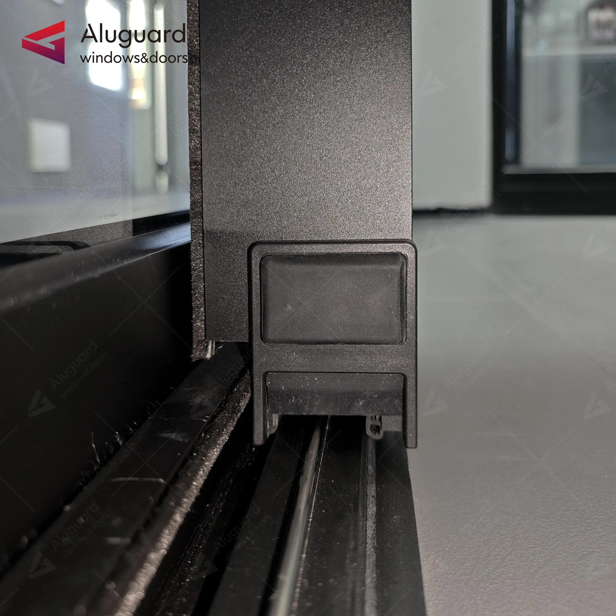 Modern design arch aluminum sliding door  American standard accessories door New design  slide door with hanging profile