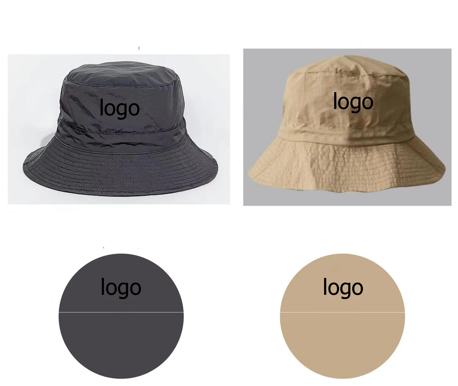 Men Women Summer Sun Safari Hat Packable Waterproof Fishing Hiking Hat Outdoor Nylon Bucket Hat With Foldable Pouch Brim