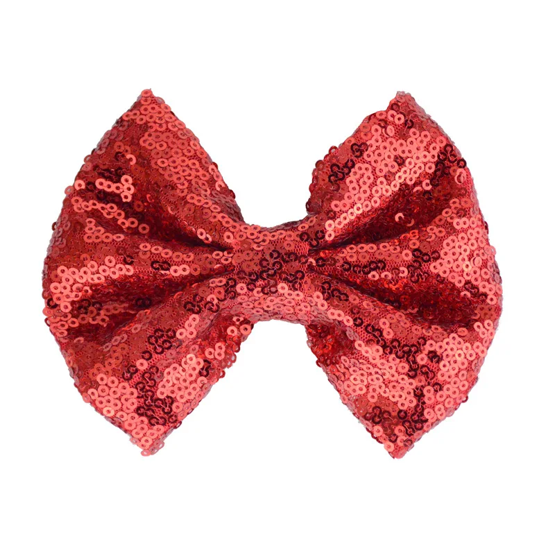 Glitter shinning Sequin bow with nude nylon headband