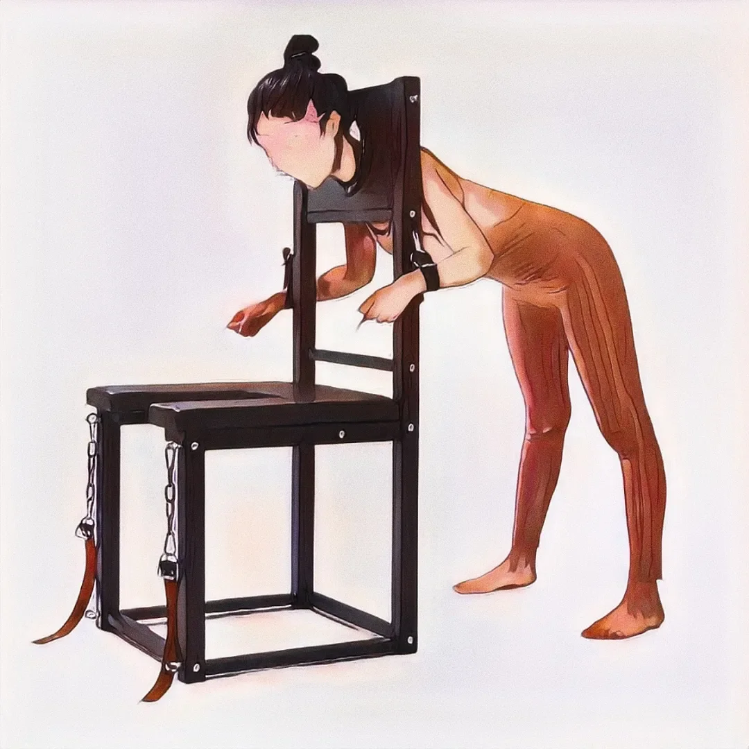 BDSM Sex Furniture Queen Training Chair Female Slave Props Fixed Binding Rack Punishment Rack Props Restraint