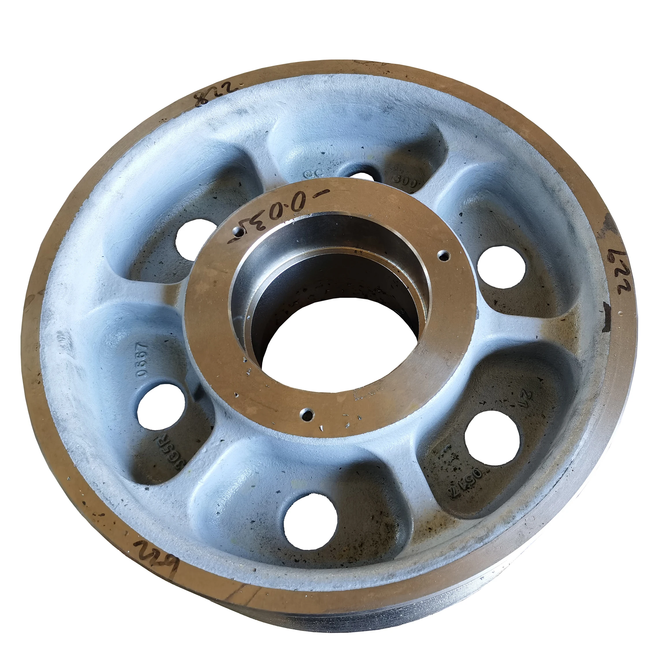 SPT OEM CNC Machining QT60-2 ductile iron elevator accessories rope traction wheel deflector sheave