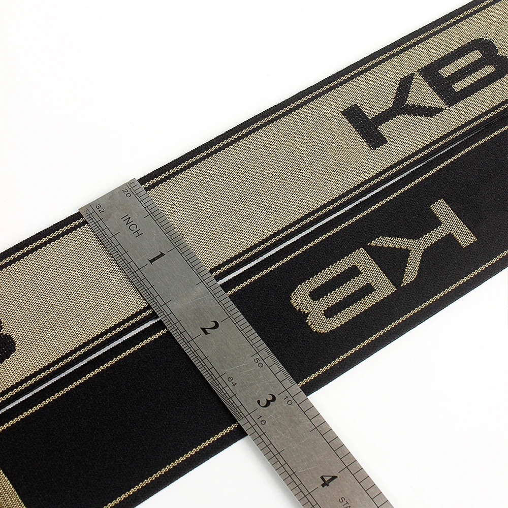 Manufacturers Wholesale Brand Underwear Waistband Elastic Tape Custom Logo Jacquard Customized Elastic Band Elastic Belt Webbing