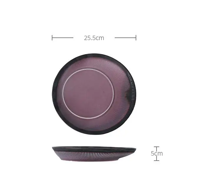 Легкая Роскошная Ретро грубая керамическая посуда маленькая/Большая домашняя миска и тарелка набор посуды для пожилых людей свадебного домашнего использования